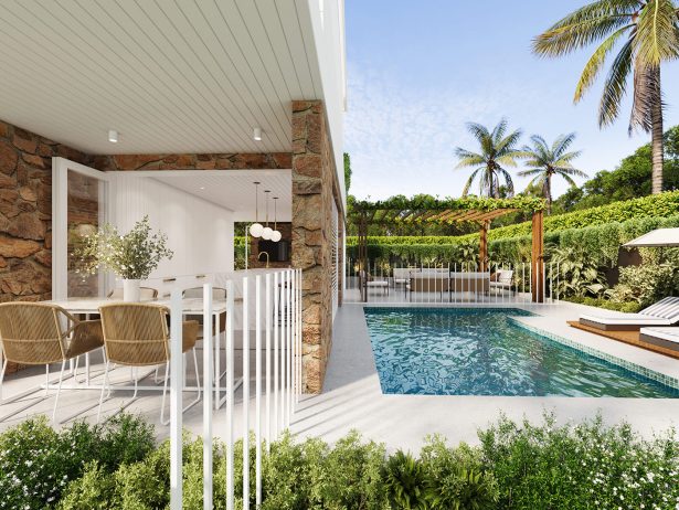 S41293 12 WILDFLOWER STREET SUNSHINE BEACH QLD 4567 Interiors V1 REAR TO ALFRESCO AND LIVING