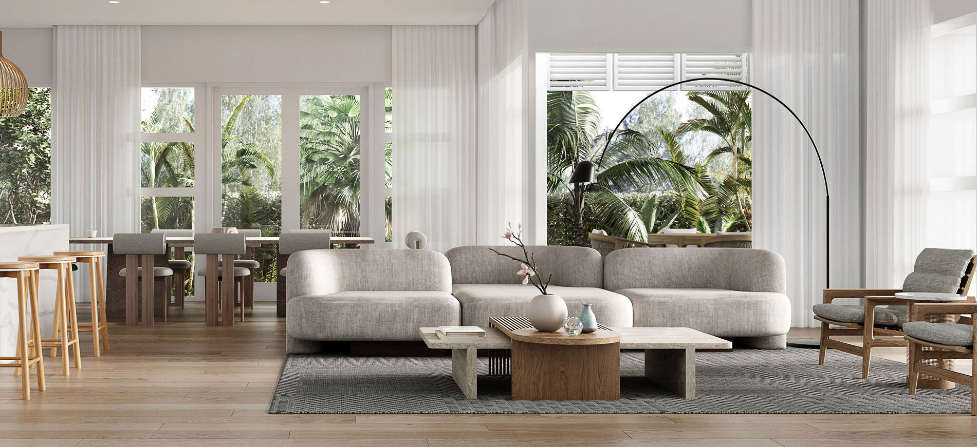 3D Interior rendering 44 10302 46 Nirvana St Long Jetty S19600 living 1117